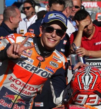 Marc Marquez con su Honda