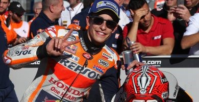Marc Marquez con su Honda