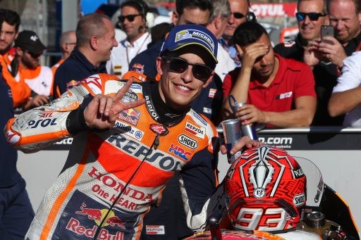 Marc Marquez con su Honda