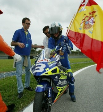 Dani Pedrosa campeon sepang 2003 125cc movistar