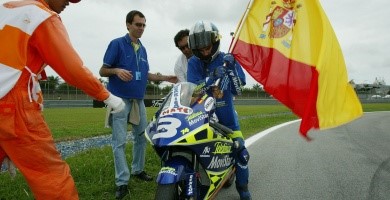 Dani Pedrosa campeon sepang 2003 125cc movistar