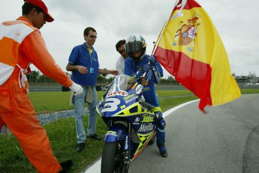Dani Pedrosa campeon sepang 2003 125cc movistar