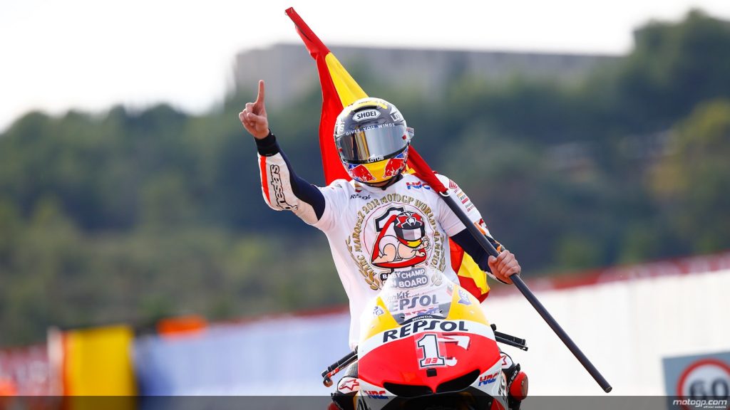 Marc Marquez Honda campeón de motogp mas joven de la historia circuito de valencia 2013 gp 