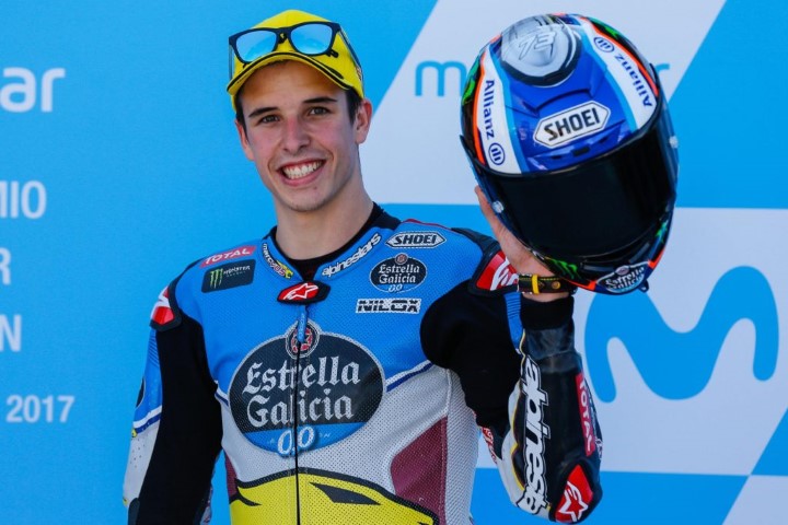 Alex Marquez podio 2017