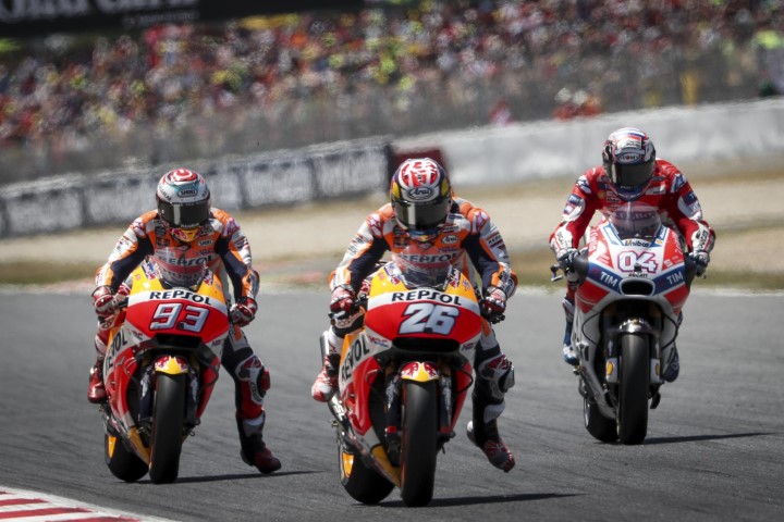 Pedrosa Marquez Dovizioso Cataluña 2017 GP motogp