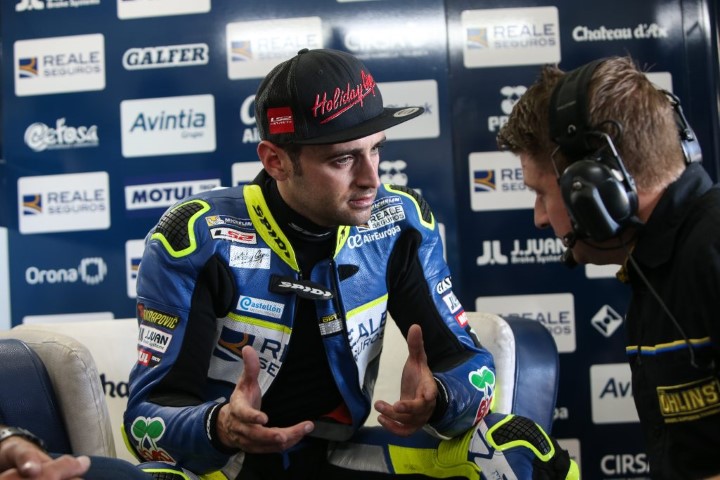 Héctor Barberá, durante su último fin de semana con el Reale Avintia en el GP de la Comunitat Valenciana 2017