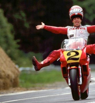 Mamola Spa 1988 podio con cagiva