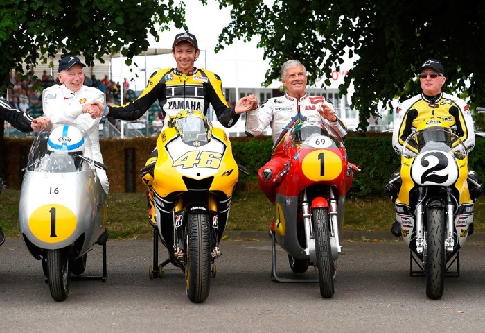 Goodwood Festival of Speed 2015 Surtees Rossi Roberts Agostini foto yamaha