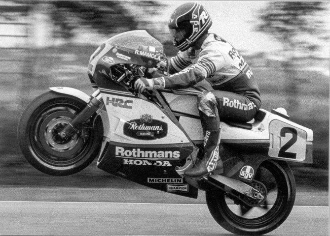 Mamola caballito wheelie honda