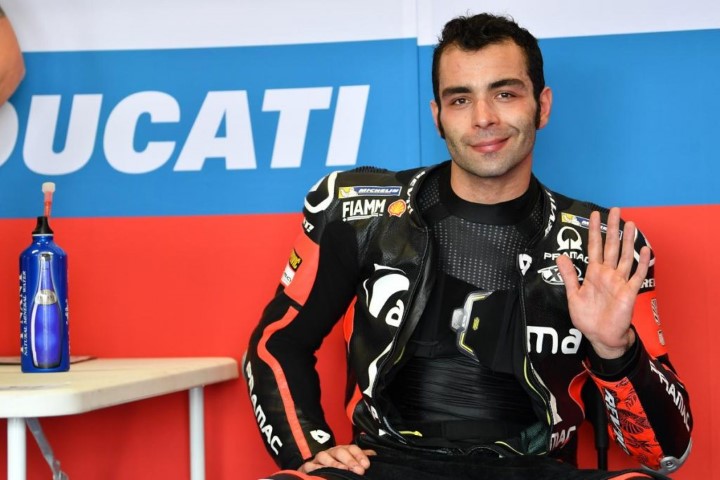 Petrucci hola hello saluda motogp pramac 2018