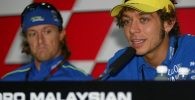 rossi gibernau rivales no amigos rueda prensa sepang 2004 motogp