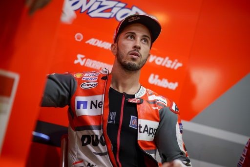 Andrea Dovizioso, durante la jornada de hoy