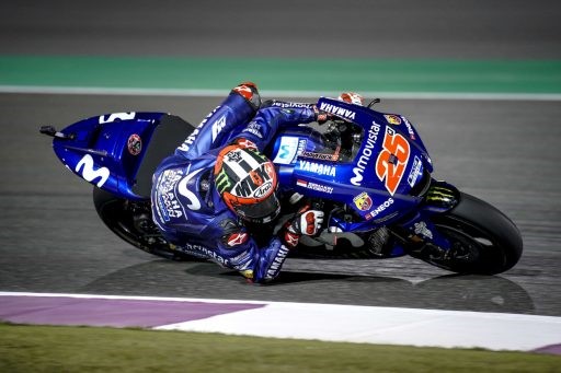Maverick Viñales, durante la jornada de hoy