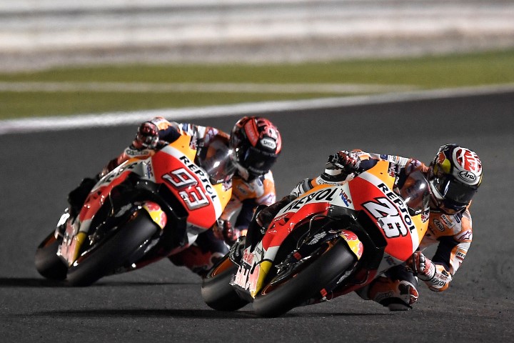 Pedrosa Marquez Honda Qatar 2018 motogp