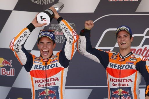 Marquez Pedrosa Podio Jerez 2017