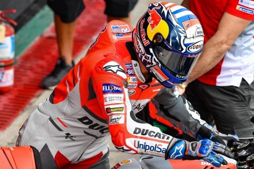 Andrea Dovizioso, durante la jornada del viernes en Termas