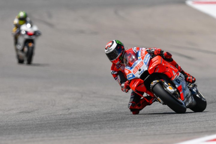 Jorge Lorenzo, durante la jornada del viernes en Austin