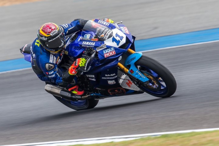 Sandro Cortese, durante la ronda de Tailandia
