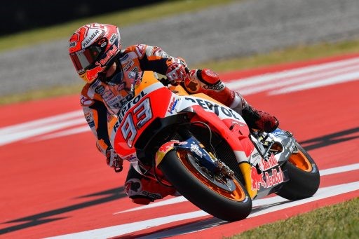 Marc Márquez, durante la jornada del viernes en Termas