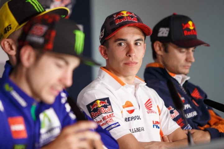 Viñales Rossi marquez Pedrosa rueda de prensa motogp