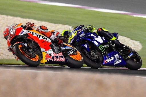 Marc Márquez Valentino Rossi estilos frenada