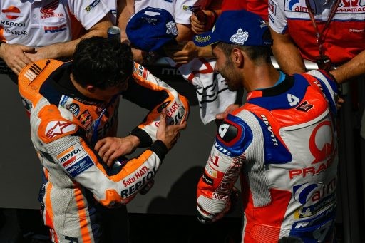 marquez honda petrucci le mans motogp