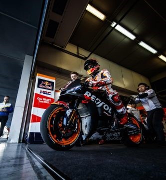 marc marquez repsol honda box test jerez motogp
