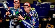 rossi lorenzo jerez 2015 trofeo motogp