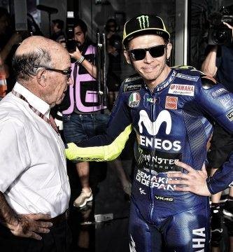 Valentino Rossi y Carmelo Ezpeleta