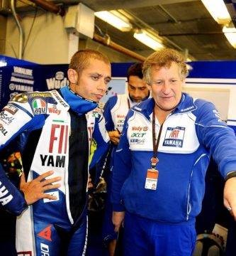 Jeremy Burgess con Valentino Rossi en Yamaha
