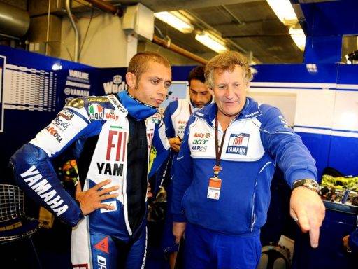 Jeremy Burgess con Valentino Rossi en Yamaha