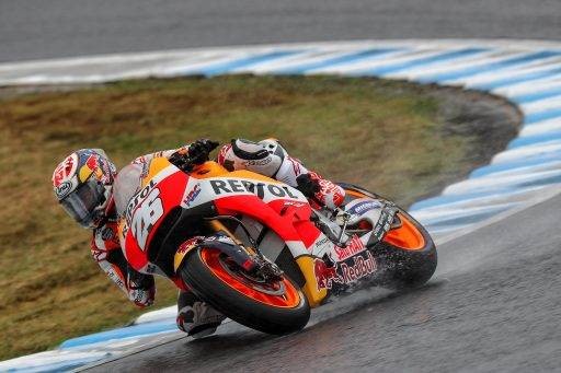 Dani Pedrosa en mojado Motegi 2017