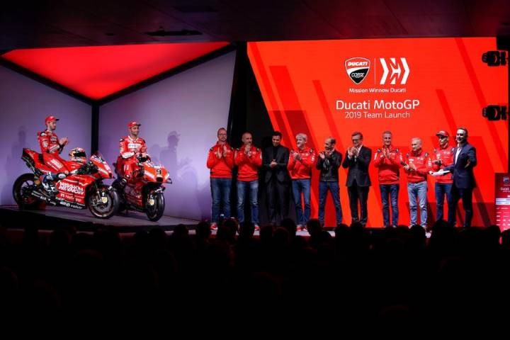 presentación ducati andrea dovizioso danilo petrucci motogp