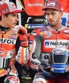 Marc Marquez (SPA) Andrea Dovizioso (ITA) MotoGP GP Qatar 2018 (Circuit Losail) 16-18.03.2018 photo: Michelin