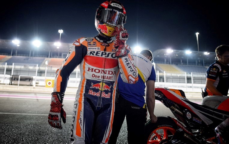 MARC MARQUEZ SPA<br /> REPSOL HONDA TEAM<br /> HONDA<br /> MotoGP<br /> Test Doha 2019 (Circuit Losail)<br /> 23-25.02.2019<br /> photo: MICHELIN