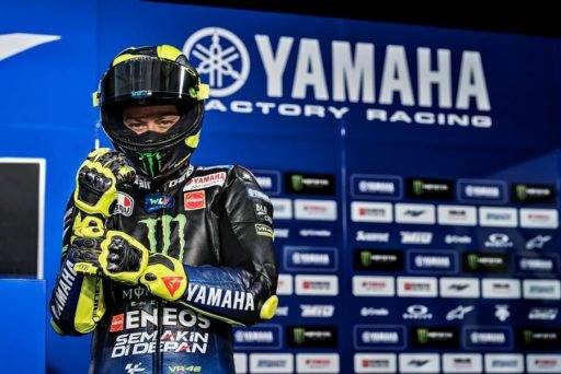 valentino rossi luca marini motogp qatar test yamaha monster energy