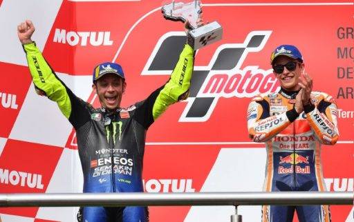 Rossi Marquez MotoGP Argentina podios