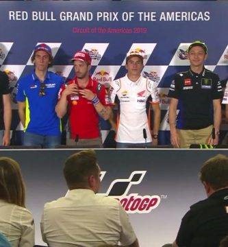 Rueda de prensa, Austin, MotoGP, Márquez, Rins, Rossi, Dovizioso, Roberts, Miller