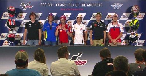 Rueda de prensa, Austin, MotoGP, Márquez, Rins, Rossi, Dovizioso, Roberts, Miller