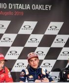 rueda de prensa, marc marquez,, andrea dovizioso, valentino rossi, motogp