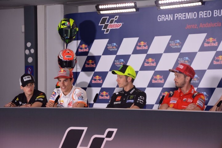 marc marquez, valentino rossi, andrea dovizioso, jaume masia, gp españa