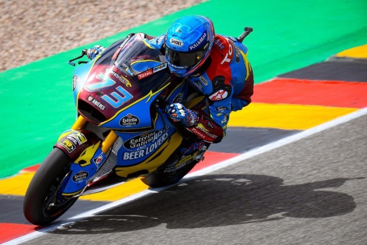 Álex Márquez en el circuito de Sachsenring