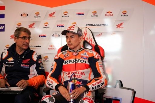 Jorge Lorenzo en su box