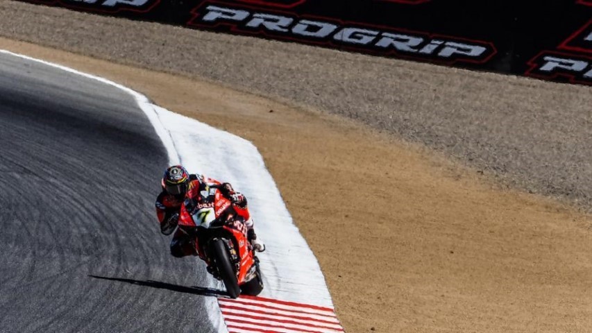 WorldSBK Laguna Seca Melandri Bautista Davies Rea