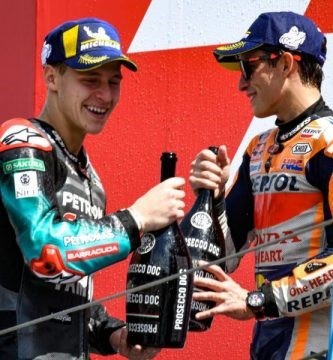 Fabio quartararo Marc Márquez Cal Crutchlow Repsol Honda Petronas Yamaha LCR Honda MotoGP