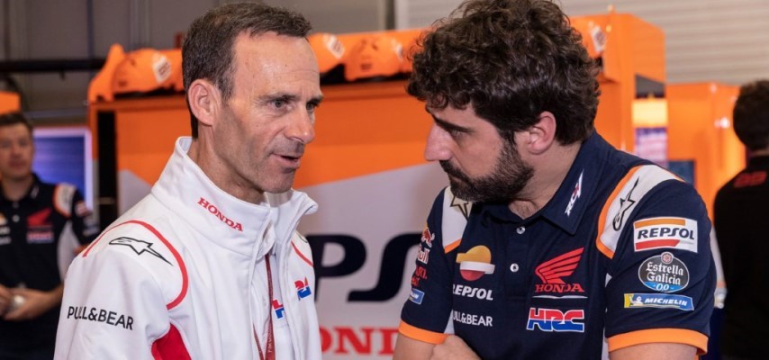 Santi Hernández Alberto Puig Honda MotoGP