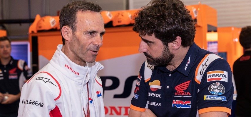 Santi Hernández Alberto Puig Honda MotoGP