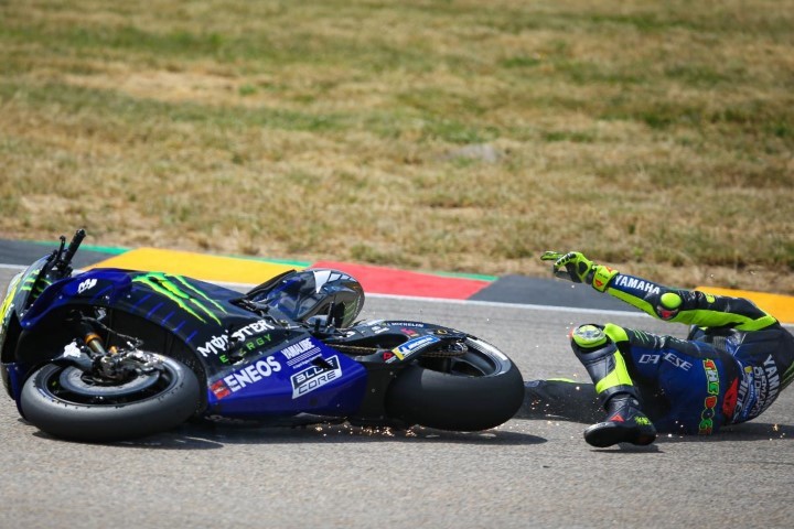 Valentino Rossi caídas