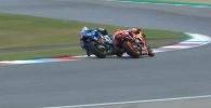Álex Rins Marc Márquez Brno choque