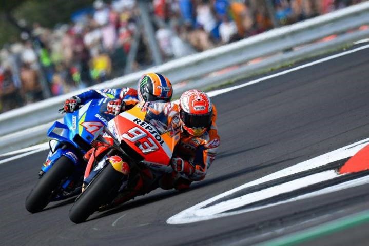 Marc Márquez Dovizioso Rins Silverstone MotoGP Repsol Honda